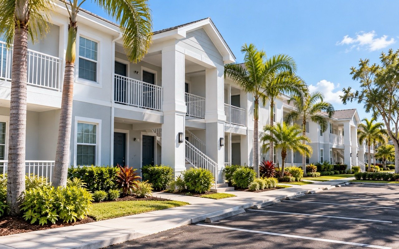 Apartment community in Clearwater FL painted by A2B Painting